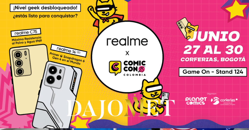 Llega a Comic Con 2025 el nuevo realme 14 5G